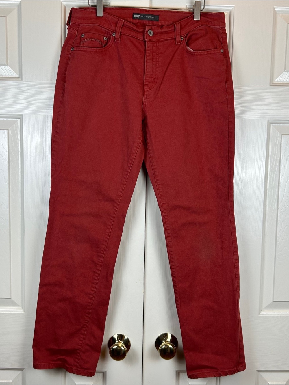 Levi’s 505 Straight Leg Jeans Red